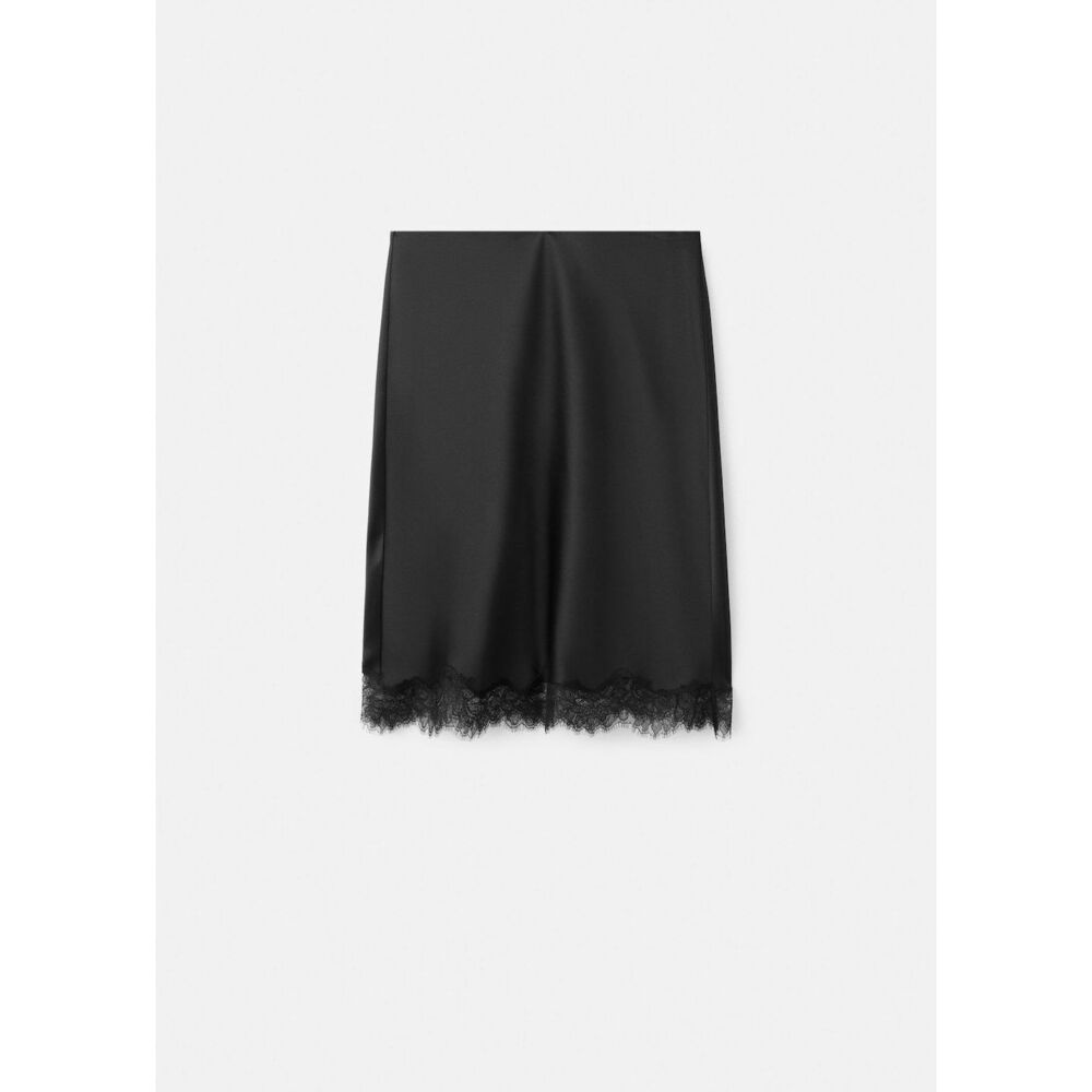 Satin lace skirt